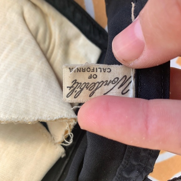 Rare black vintage 1950s bra top pin up L - Picture 4 of 6